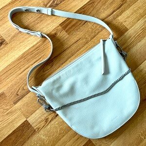 AllSaints Blake shoulder bag white pebble